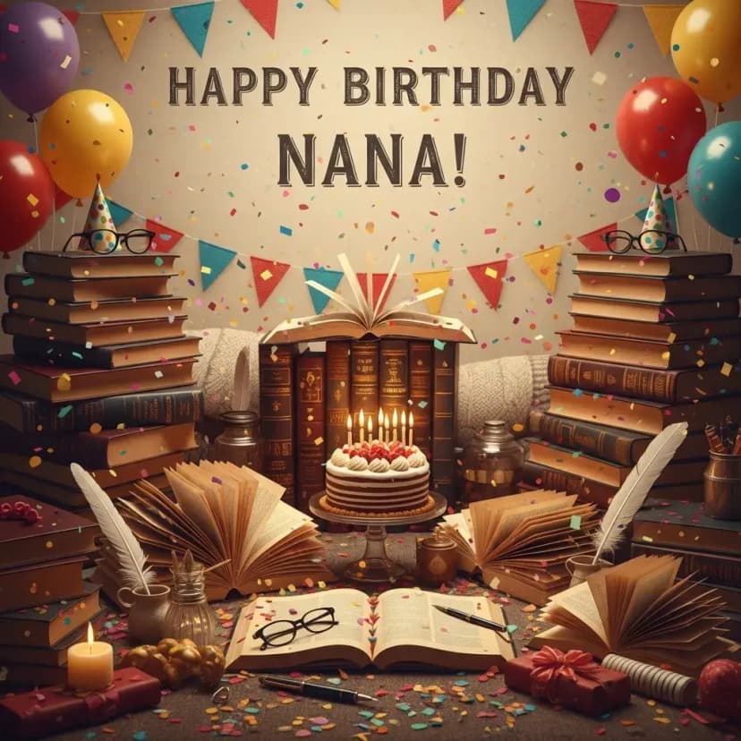 Birthday card example - Cyberpunk tech theme for Max